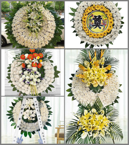 河北张家口下花园区煤矿街道花圈速递