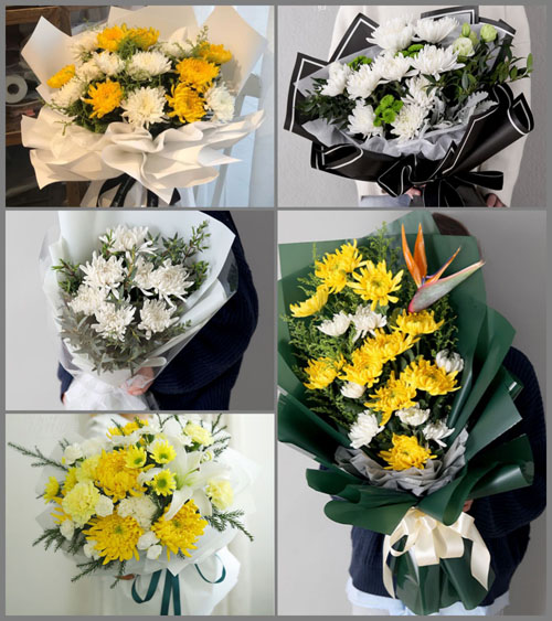 河北张家口下花园区煤矿街道白事花束代送